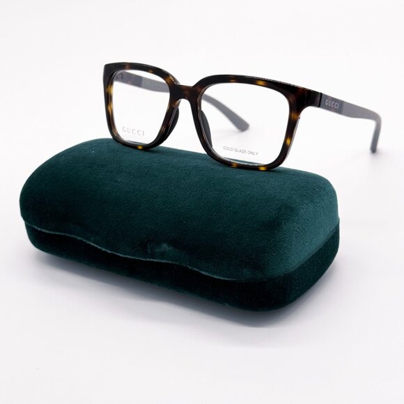NEW GUCCI GG1738O 002 HAVANA/GREY MEN EYEGLASSES GUCCI